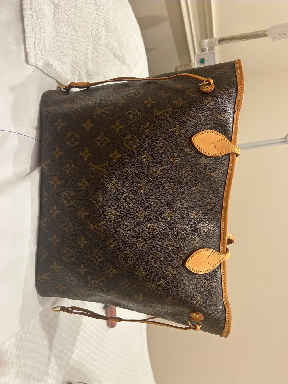 Louis Vuitton Monogram Canvas Tote in Brown and Tan